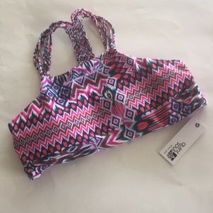 Quintsoul macrame high neck bikini top